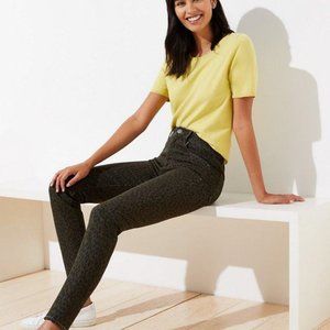 NWT LOFT Womens Slim Skinny Jeans in‎ Leopard Print